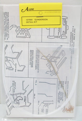 A-Line 27900 HO Gunderson 5-Unit Well Car Extra Detail Kit