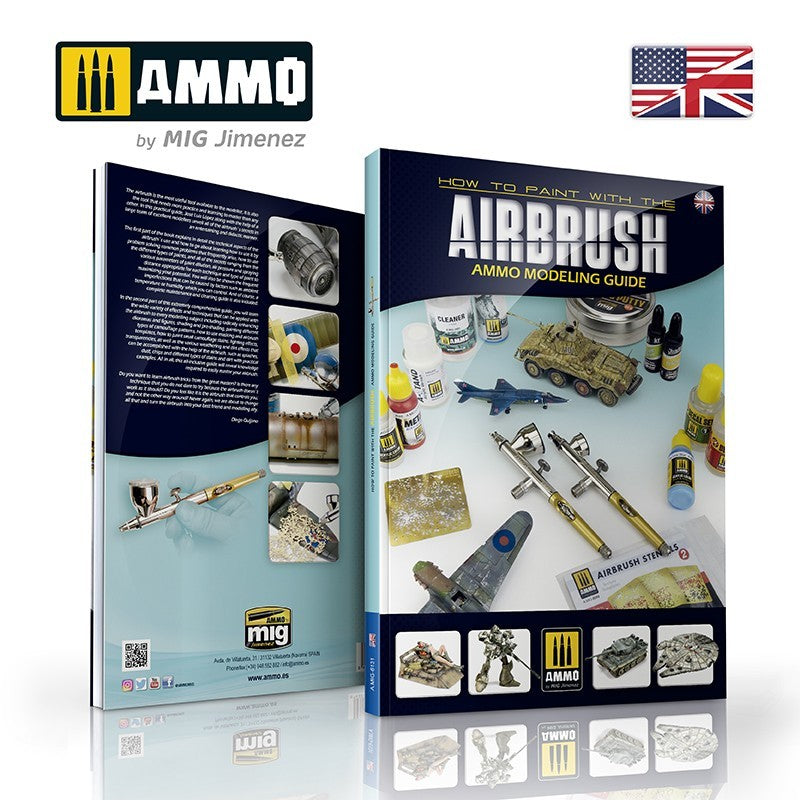 Mig Jimenez A.MIG-6131 How to Paint with the Airbrush Paperback Book
