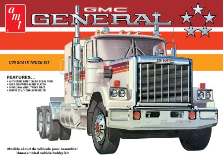 AMT 1272 1:25 1976 GMC General Semi Tractor Plastic Model Kit