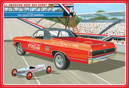 AMT 1362 1:25 Coca-Cola 1968 Chevrolet El Camino SS Car Plastic Model Kit