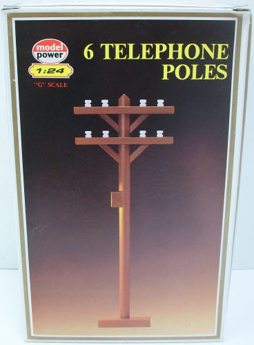 Model Power 986-1 G Scale Telephone Poles (Pack of 6)