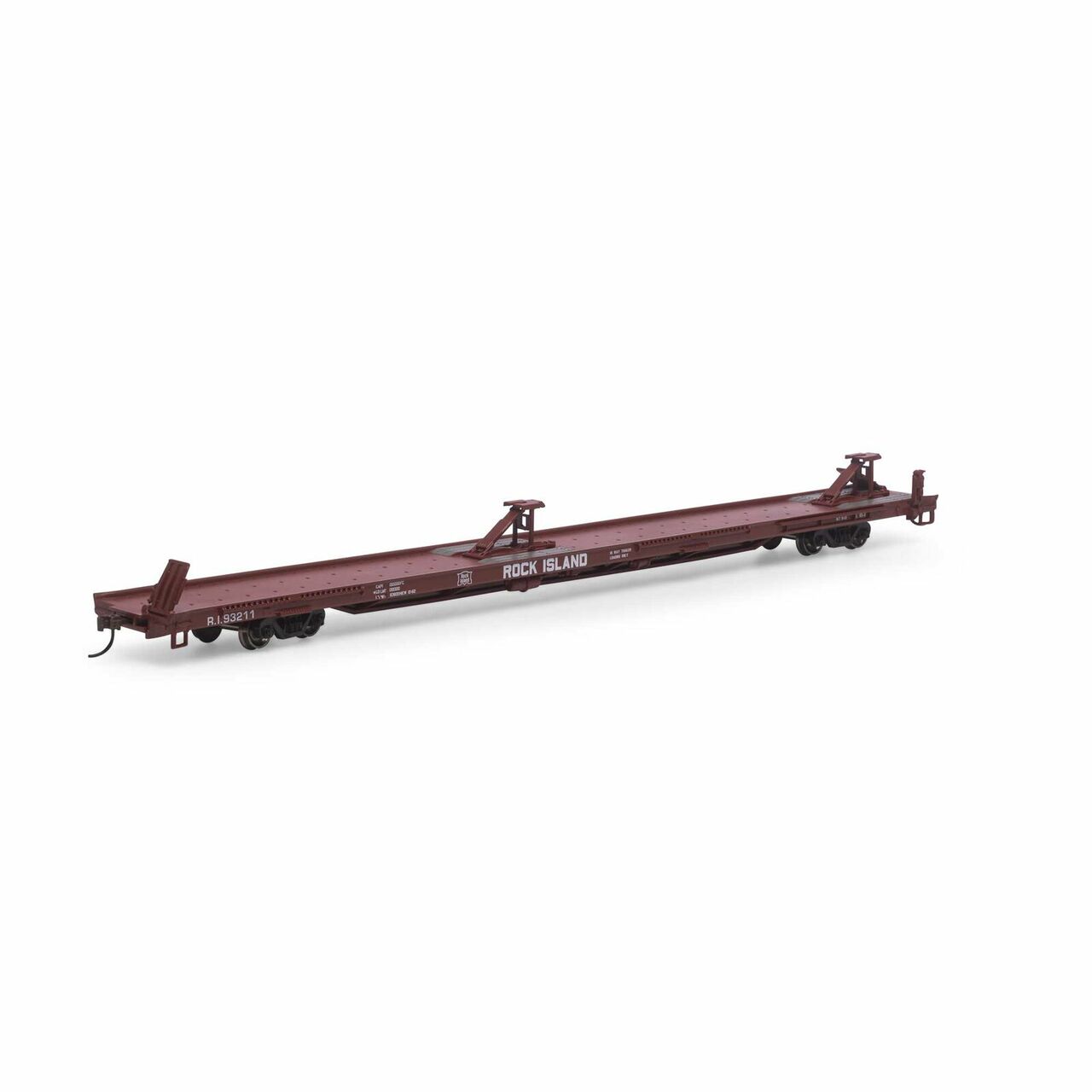 Athearn 27666 HO Rock Island RTR 85' TOFC Flat Car #93211