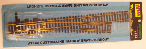 Atlas 234 HO Brass Mark 2 #6 Right Switch Turnout