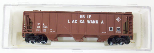 Atlas 3738 N Scale Erie Lackawanna 3-Bay Hopper #21893