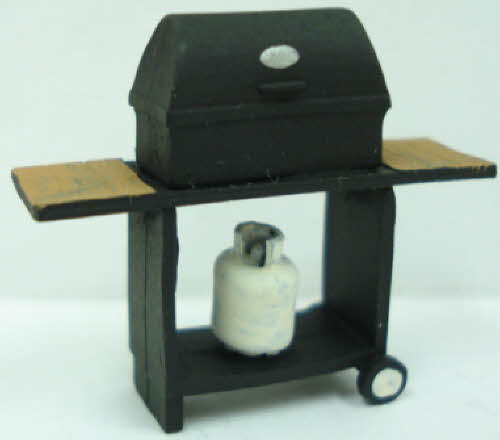 Arttista 1473 O Scale Gas Grill Pewter Figure