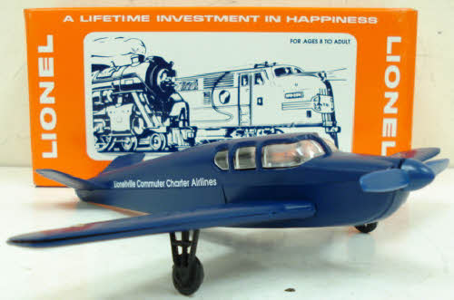 Lionel 6-52131 O Gauge Blue BeechCraft Airplane