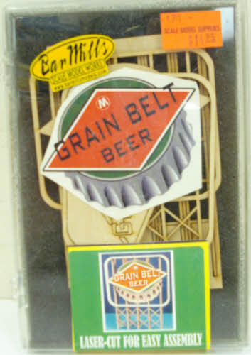 Bar Mills 91602 Laser-Cut Wood Billboards Large, For HO & O Grain Belt Beer Kit