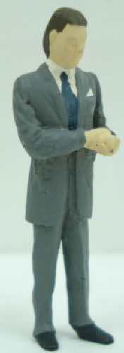 Arttista 1184 O Scale Standing Busy Businessman Pewter Figure Hand Painted