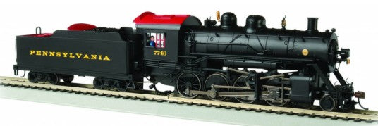 Bachmann 57909 HO PRR Baldwin 2-8-0 Steam Locomotive Standard DC #7746