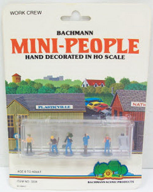 Bachmann 3304 HO Work Crew Figures (Set of 6)