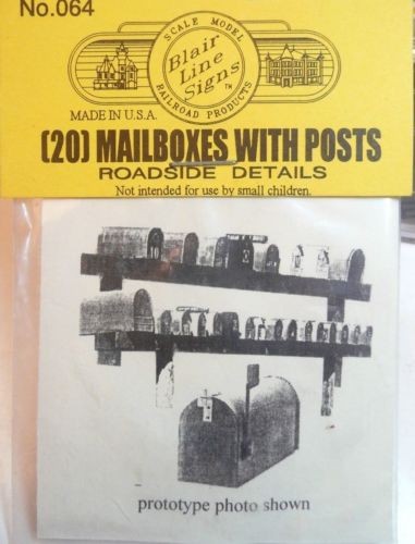 Blair Line 064 N Rural Mailbox Kits (Set of 20)