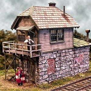 Bar Mills 0272 HO Tower at Cranberry Yard Laser-Cut Wood and Card Kit