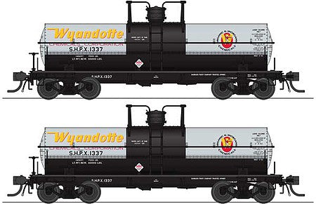 Broadway Limited 6469 HO Wyandotte Chemicals 6000 Gallon Tank (Set of 2)