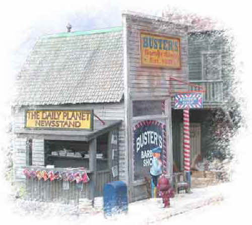 Bar Mills 164 O Buster's Barber Shop Laser-Cut Wood Kit