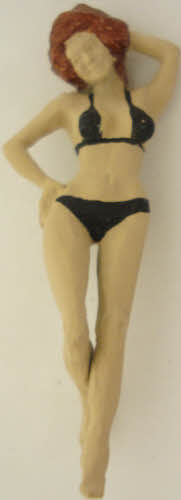 Arttista 1457 Woman in Bikini Lying Down Pewter Figure