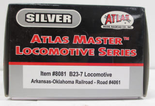 Atlas 8081 HO Scale Arkansas-Oklahoma RR B23-7 Diesel Loco #4061 - DCC Ready
