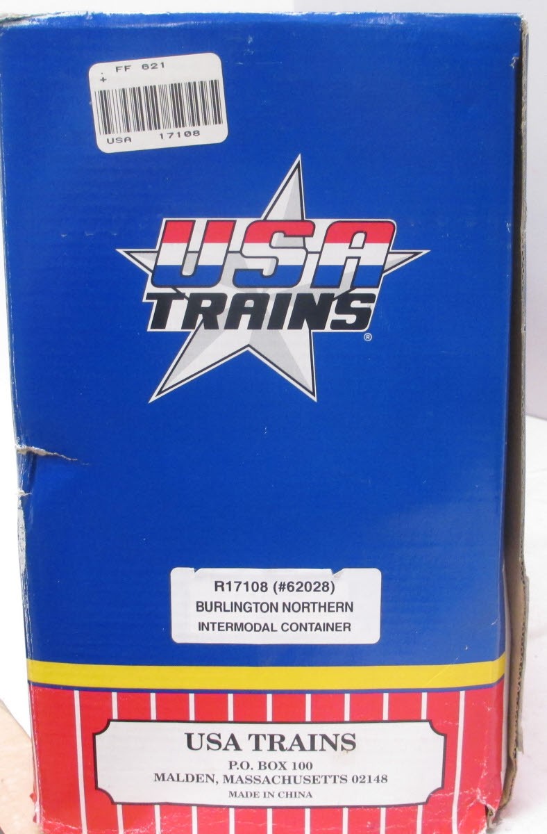 USA Trains R17108 G Burlington Northern Intermodal Flat Car #62028