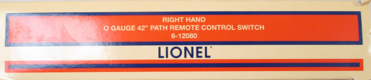 Lionel 6-12080 O 42" Remote-Control Right Hand Switch Turnout