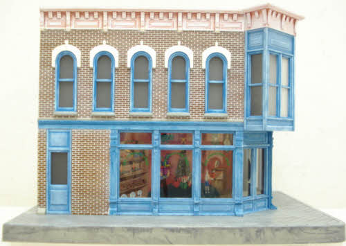 MTH 30-90104 Christmas Store Corner Bldng. w/Blinking Window Sign