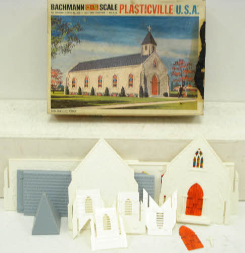 Plasticville 1818 Vintage O Country Church Building Kit