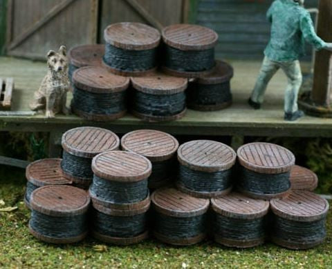 Model Tech Studios D0165P HO Telephone Cable Reels (Pack of 30)