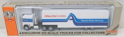 Con-Cor 0004-001042 1042 HO Tractor and Moving Van Atlas Van Lines