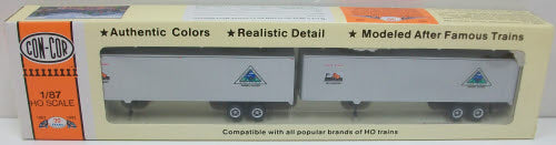Con-Cor 0004-008202 HO Scale Crab Orchard 45' Trailer (Set of 2)