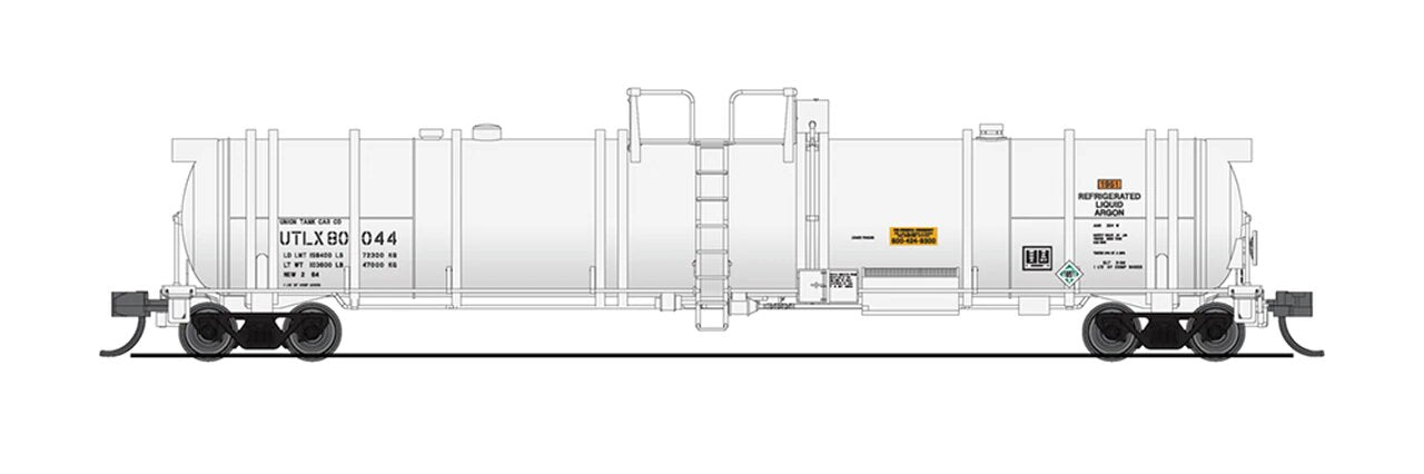 Broadway Limited 3827 N UTLX Cryogenic White Tank Car (Set of 2)