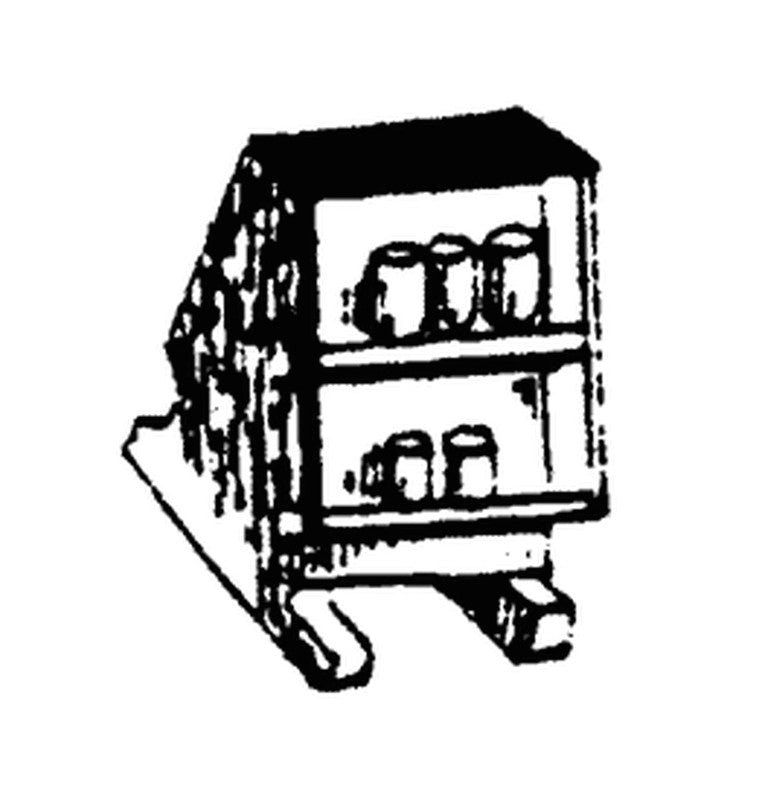 Scale Structures 2424 HO Single Sided Oil Can Display Rack (Pack of 3)
