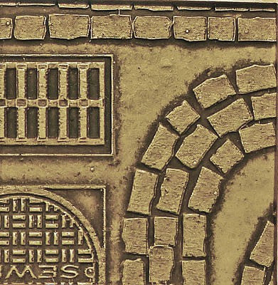 Chooch 8659 HO/O/S Large Flexible Roadway Cobblestone Street Details