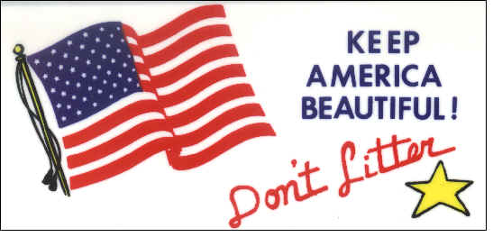 T&C Keep America Beautiful Lighted Blinking Billboard