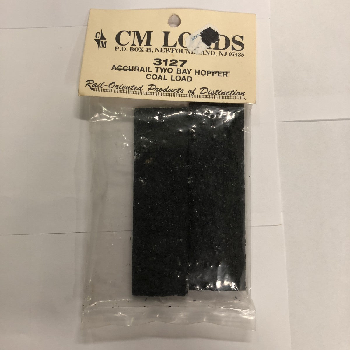 CM Loads 3127 HO Accurail Two Bay Hopper Coal Load