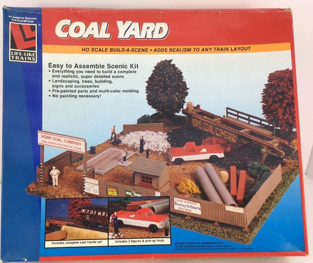 Life Like 1369 HO Coal Yard Building Kit