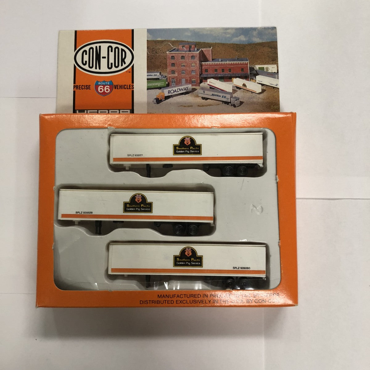 Con-Cor 0004-006102 1:160 N Southern Pacific Golden Pig Service 45' Trailers