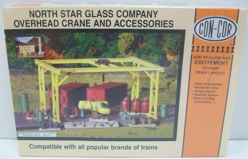 Con-Cor 002-009072 Overhead Crane & Accessories HO Kit