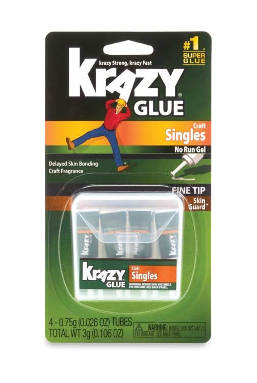 X-Acto - Craft No-Run Gel CA Glue Singles - Krazy Glue - .026oz