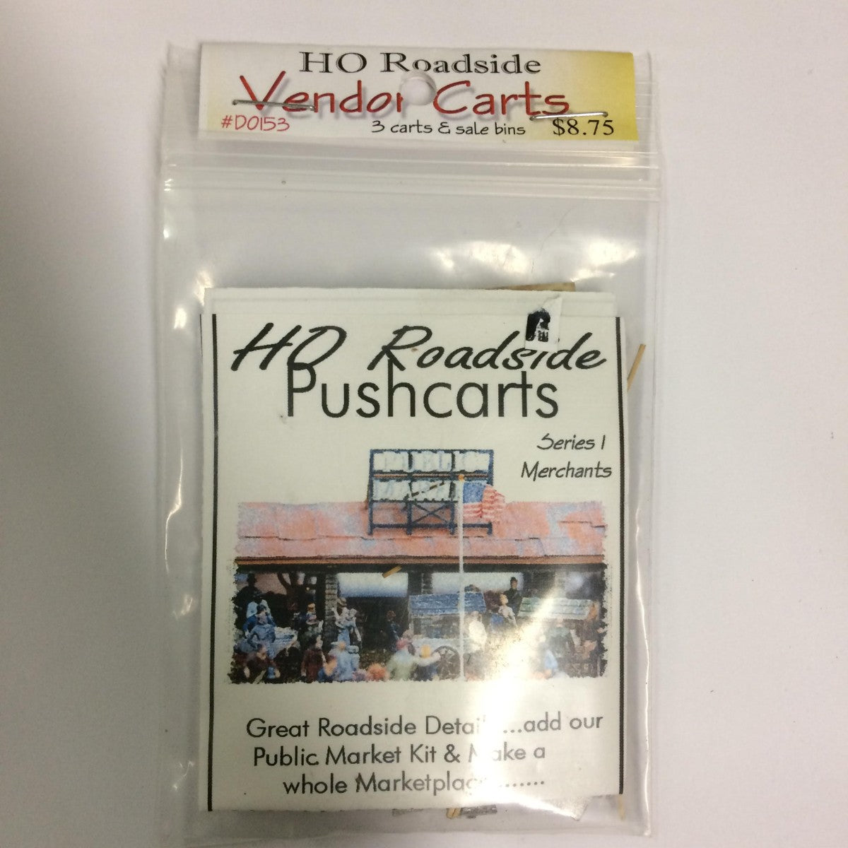 Model Tech Studios D0153 HO Roadside Pushcarts Kit (3)