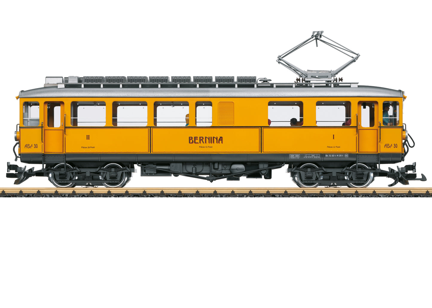 LGB 25392 G Bernina Railroad RhB Class ABe 4/4 Powered Rail Car #30