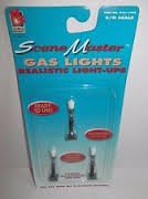 Life Like 1702 O Light-Ups Street GasLights (Set of 3)