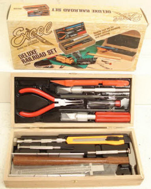 Excel - Deluxe Railroad Tool Set with Wooden Storage Box - 271-44289