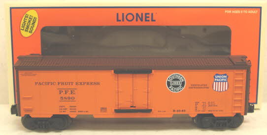 Lionel 6-29830 O Gauge Pacific Fruit Express Hot Box Reefer #5890