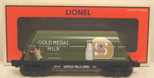 Lionel 6-39437 O Gauge Supplee Flatcar w/Milk Container