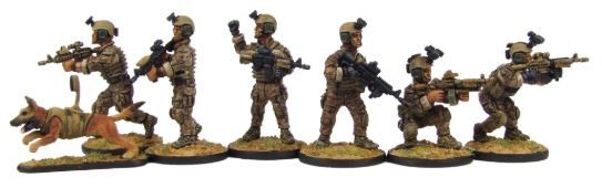 Eureka Miniatures 100MOD062 U.S. Navy Seal Canine/Night Vision Goggles Figures