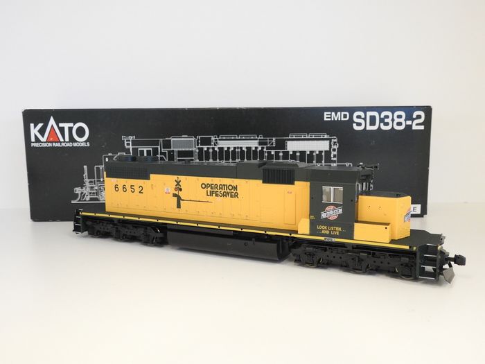 鉄道模型 KATO EMD SD38-2 Elgin,jolit&eastern #665 Kato 37-6521 HO C&NW SD38-2 Diesel Locomotive w/DCC & Light #6652