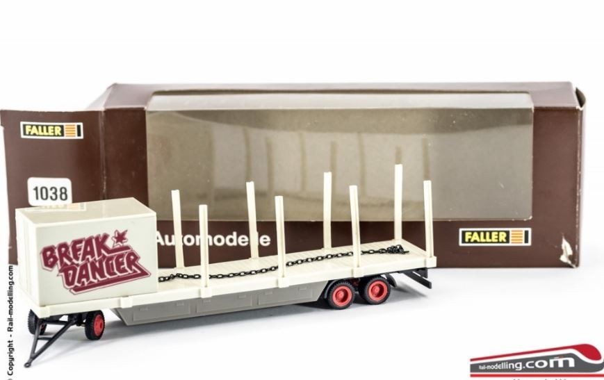 Faller 1038 HO 3-Axle Break Dancer Trailer