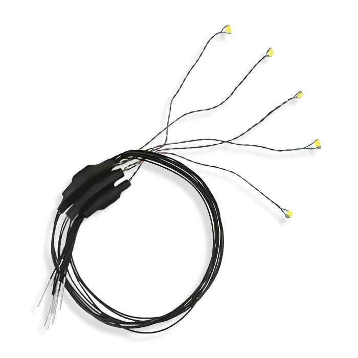 Evan Designs UC5FF Green Fast-Flashing Chip LED with 8" Wire Leads (Pack of 5)