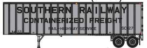 Trainworx Inc 4043508 N SOU Flexi-Van 40' Exterior-Post Semi Trailer #8