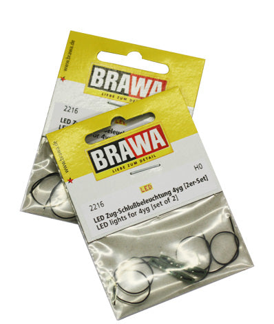Brawa 2216 HO 4YG Passenger Coach LED Backlight (Set of 2)