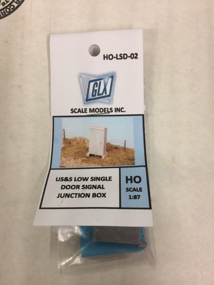 GLX Scale Models HO-LSD-02 US&S Low Single Doors Signal Junction Box