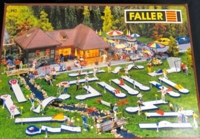 Faller 384 HO Minigolf Course with Kiosk Building Kit